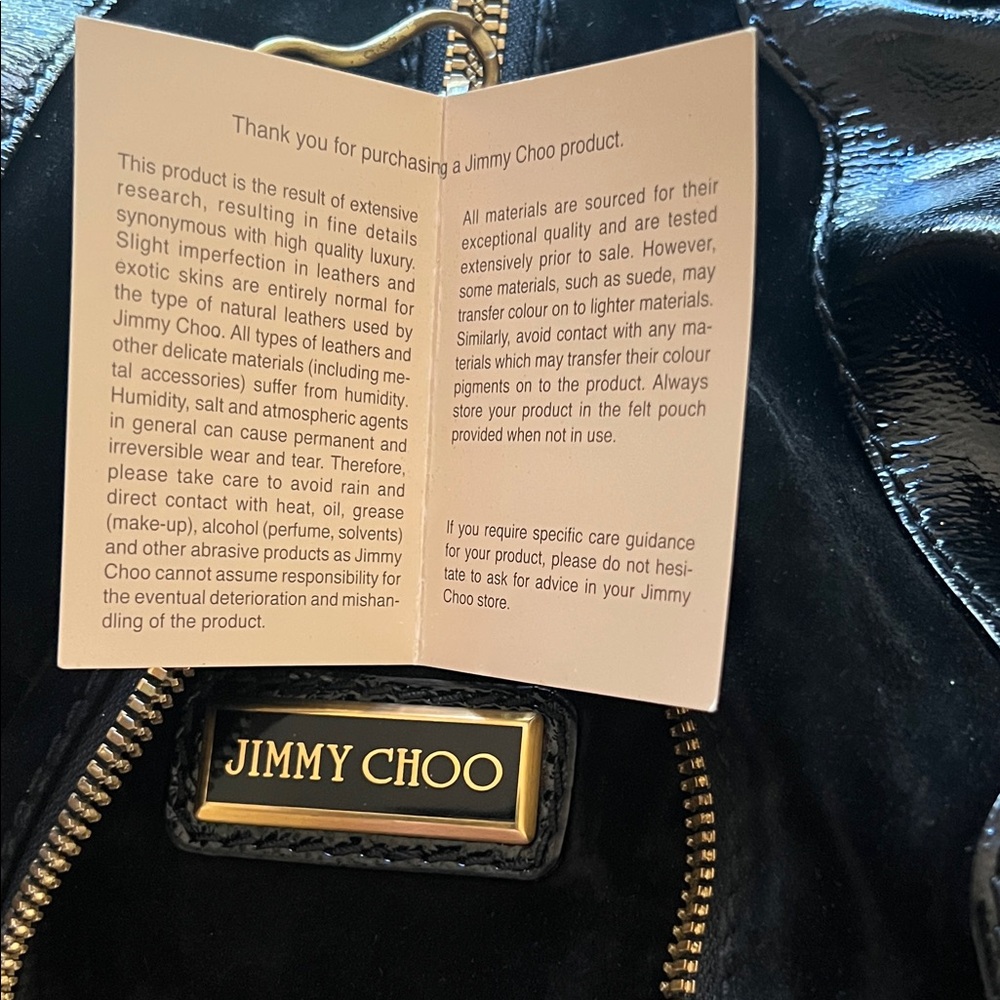 Authentic Jimmy Choo Expandable Satchel - Picture 11 of 11